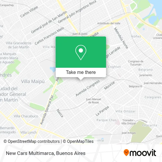 New Cars Multimarca map