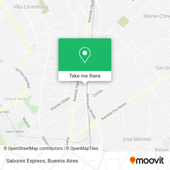 Sabores Express map