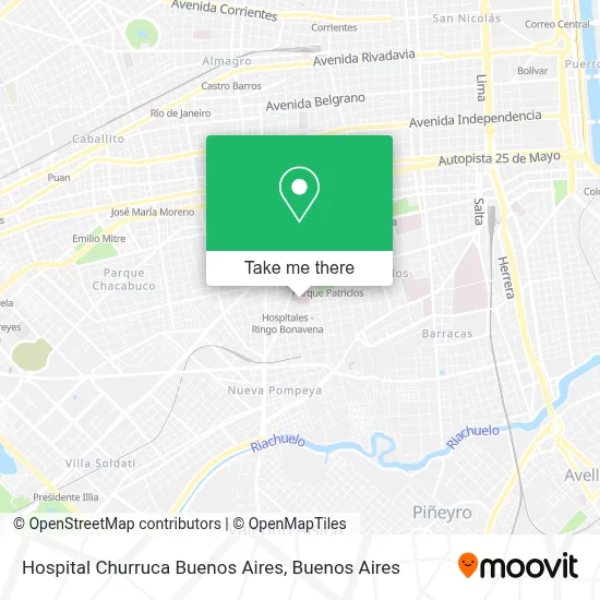 Hospital Churruca Buenos Aires map