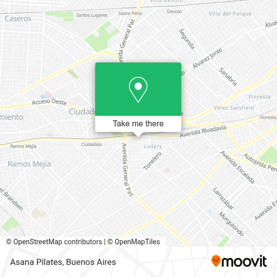 Asana Pilates map