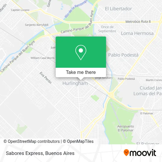 Sabores Express map