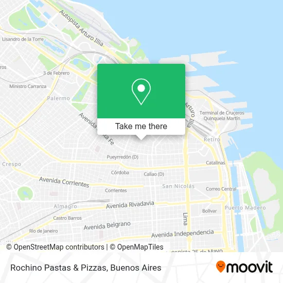 Rochino Pastas & Pizzas map