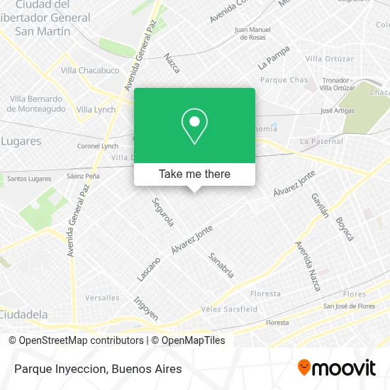 Parque Inyeccion map