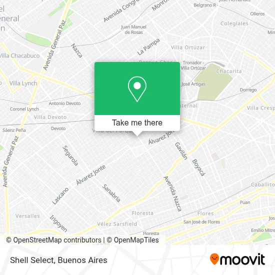 Shell Select map