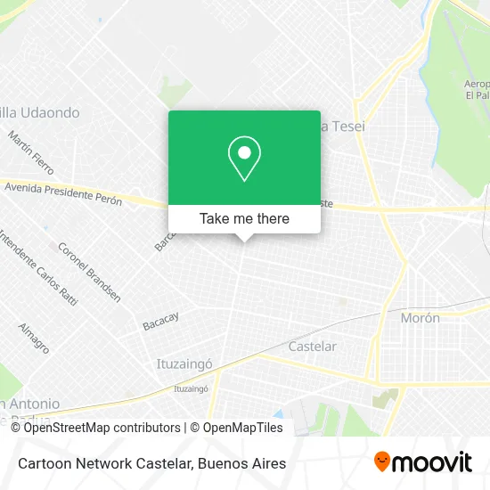 Cartoon Network Castelar map