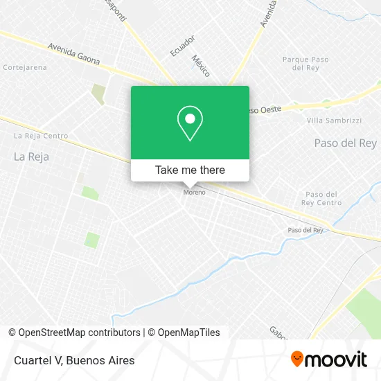 Cuartel V map