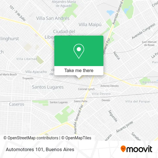 Automotores 101 map
