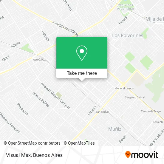 Visual Max map