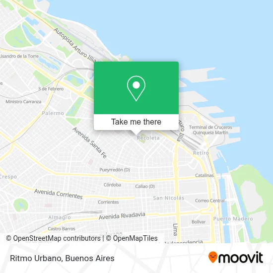 Ritmo Urbano map