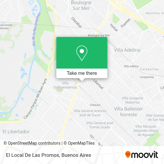 El Local De Las Promos map
