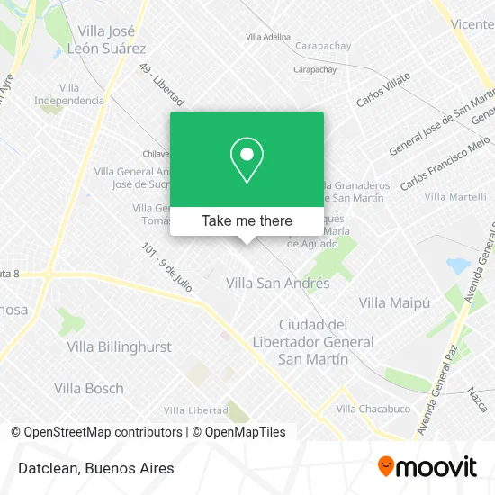 Datclean map