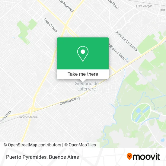 Puerto Pyramides map