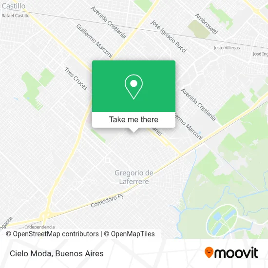 Cielo Moda map