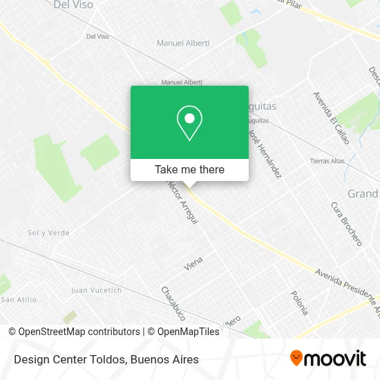 Design Center Toldos map