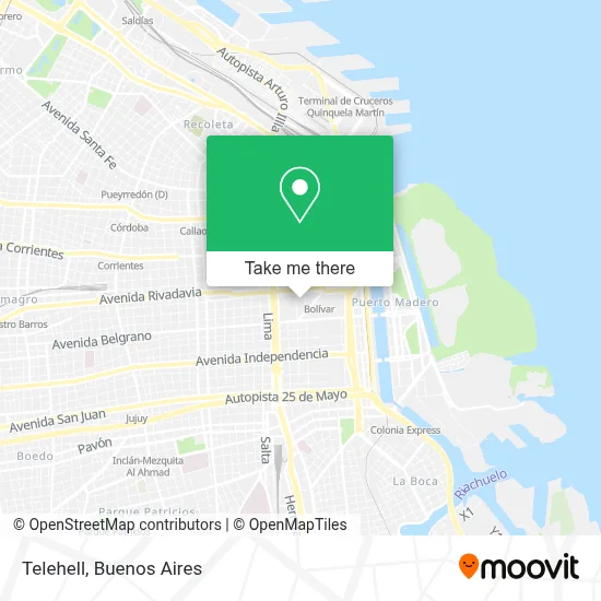 Telehell map