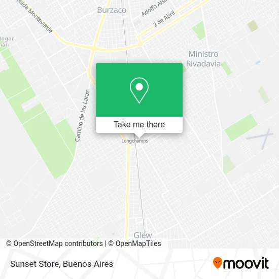 Sunset Store map
