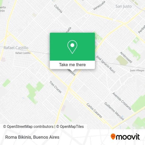 Roma Bikinis map