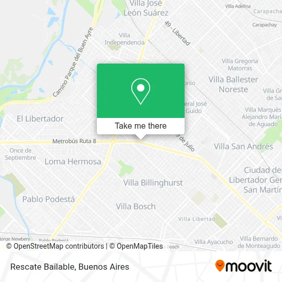 Rescate Bailable map