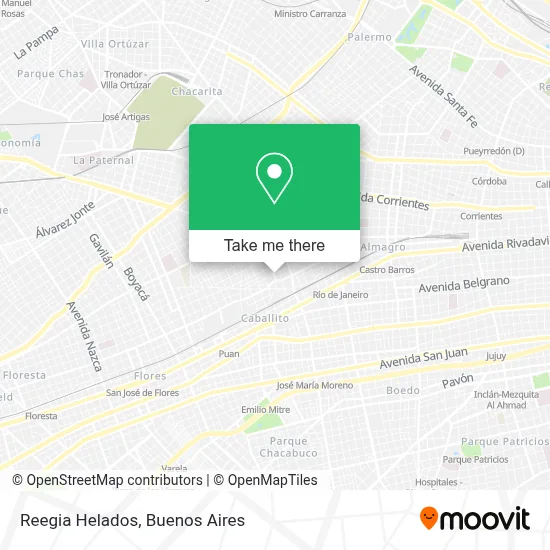 Reegia Helados map