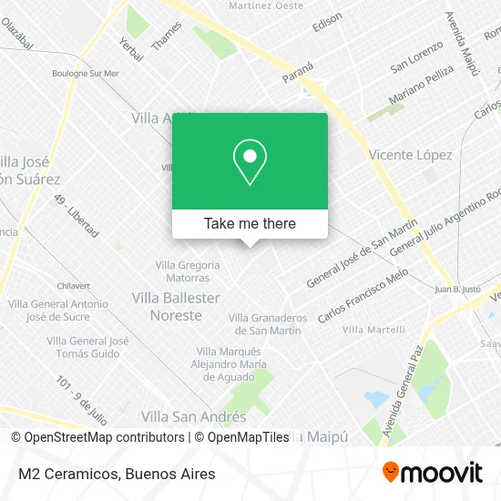 M2 Ceramicos map
