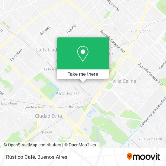 Rústico Café map