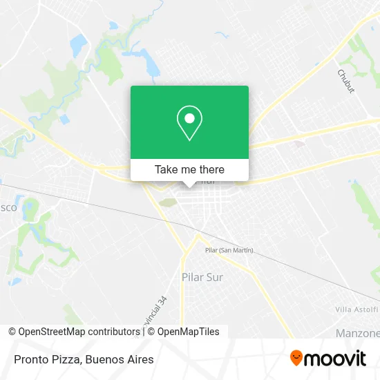 Pronto Pizza map