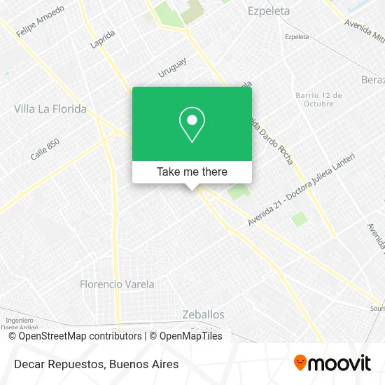 Decar Repuestos map