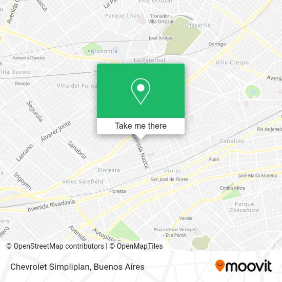Chevrolet Simpliplan map