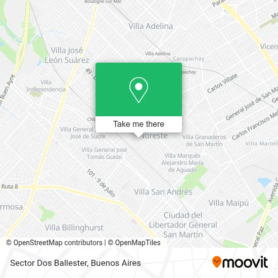 Sector Dos Ballester map