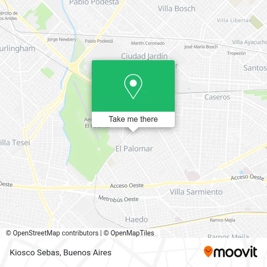 Kiosco Sebas map