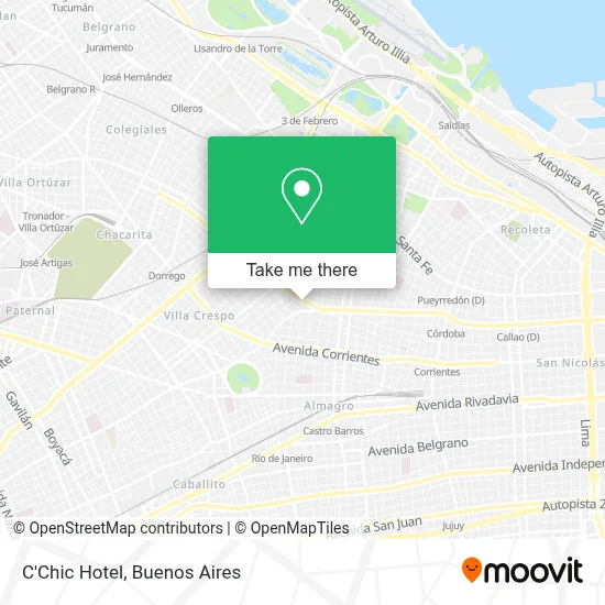 C'Chic Hotel map