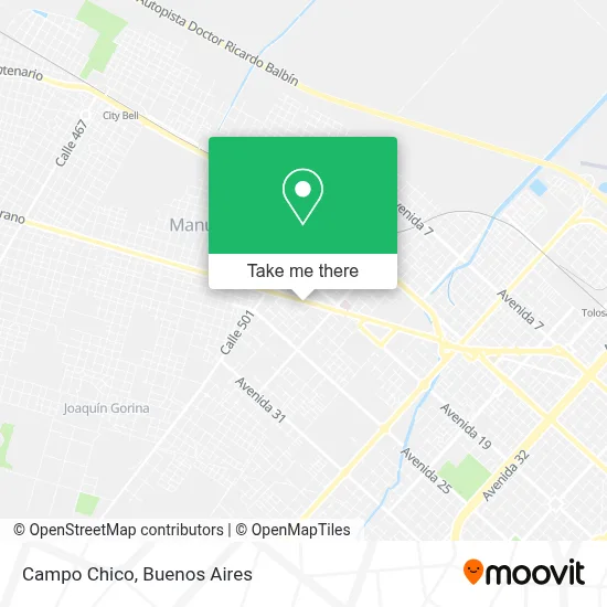 Campo Chico map