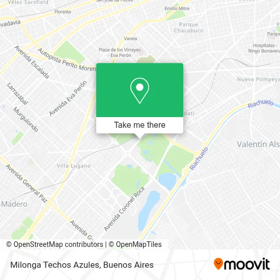 Milonga Techos Azules map