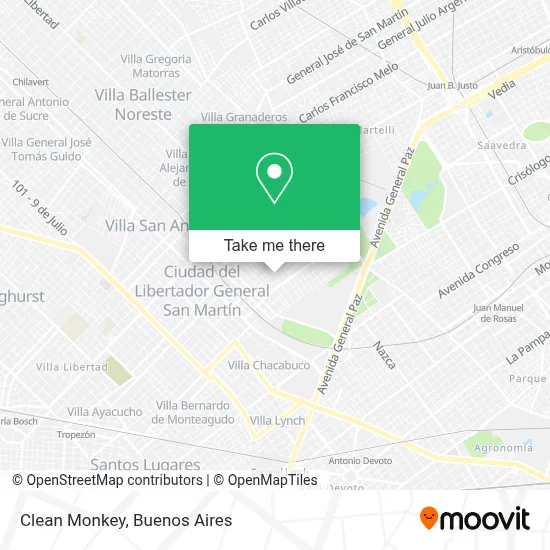 Clean Monkey map