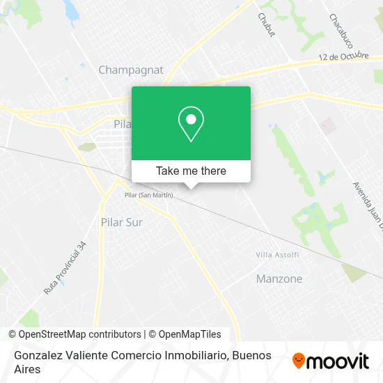 Gonzalez Valiente Comercio Inmobiliario map