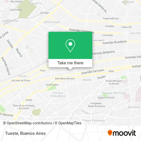 Tueste map