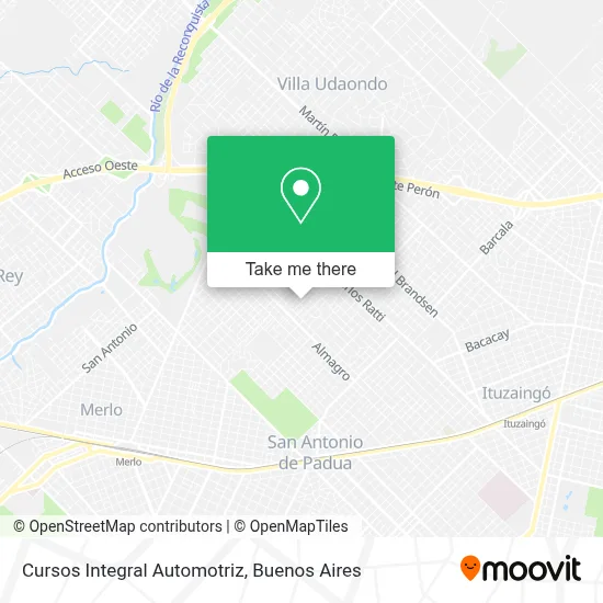 Cursos Integral Automotriz map