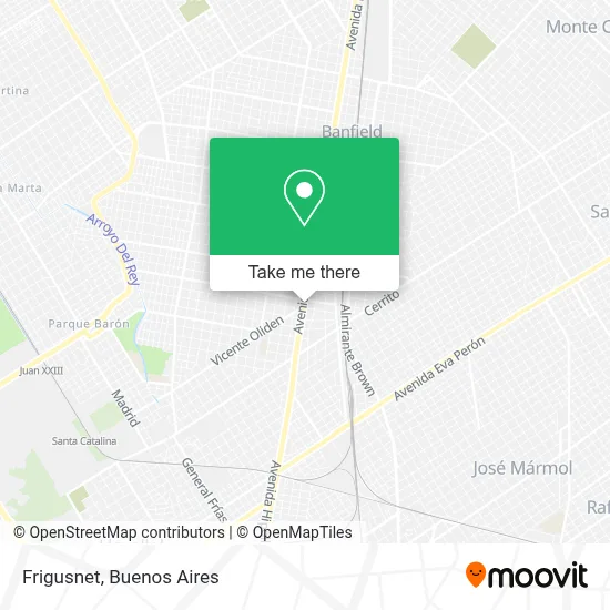 Frigusnet map