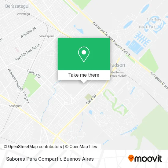 Sabores Para Compartir map