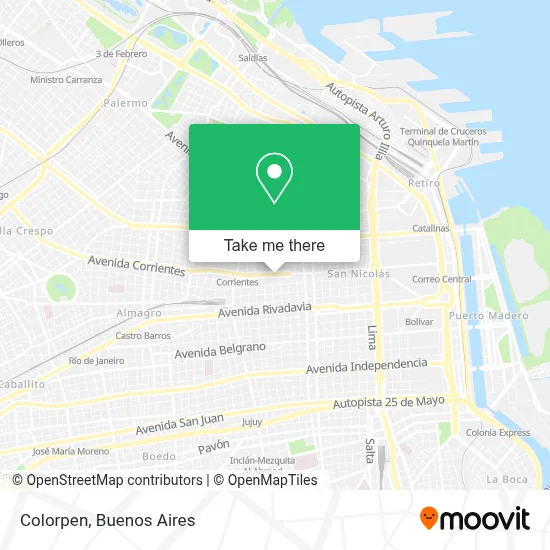 Colorpen map