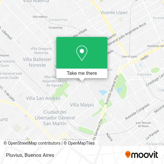 Pluvius map