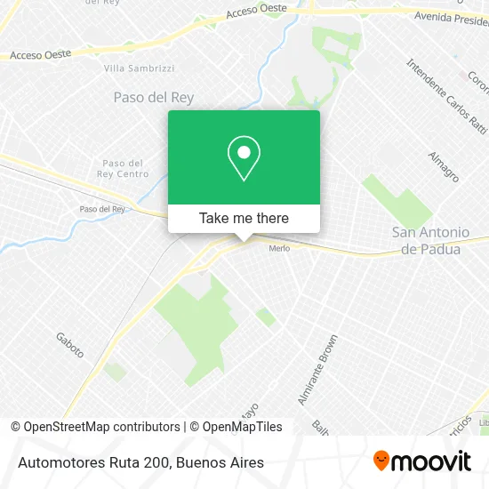 Automotores Ruta 200 map