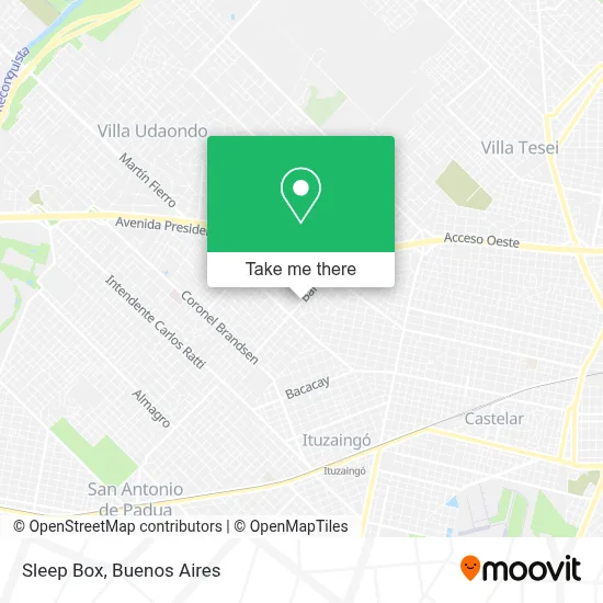 Sleep Box map