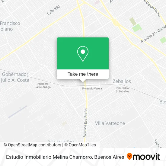Estudio Inmobiliario Melina Chamorro map