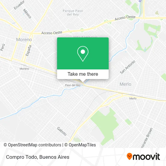 Compro Todo map