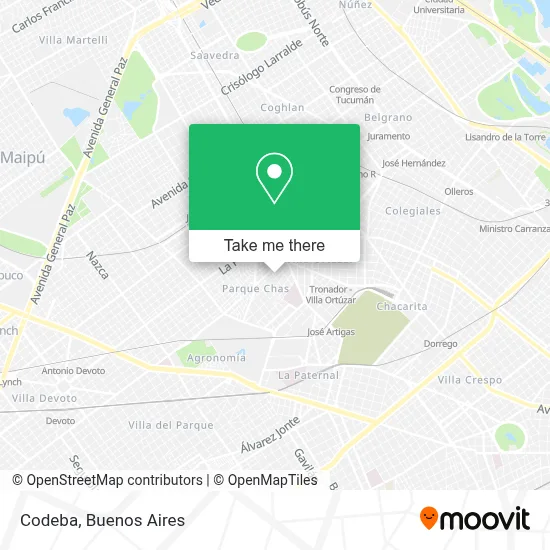 Codeba map