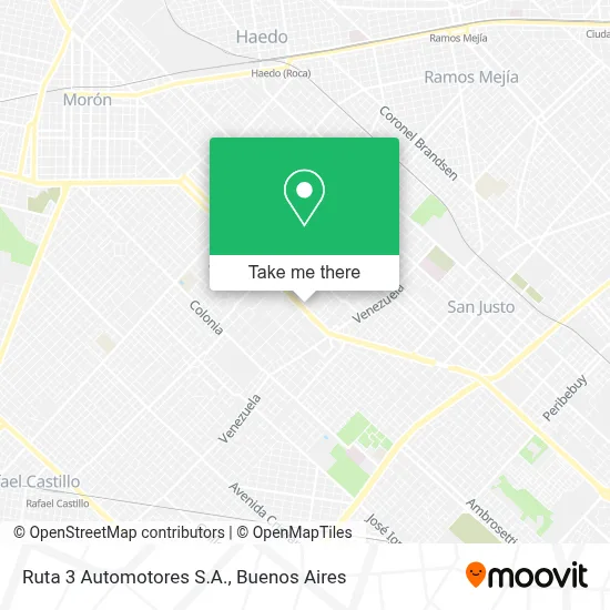 Ruta 3 Automotores S.A. map