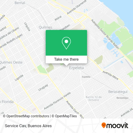 Service Cav map