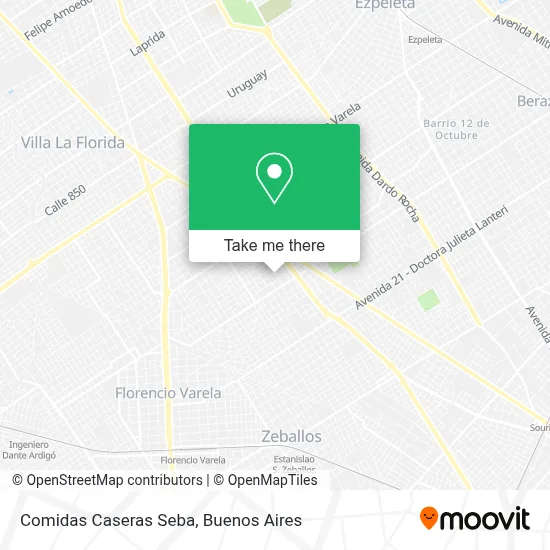 Comidas Caseras Seba map