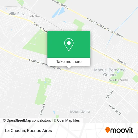 La Chacha map